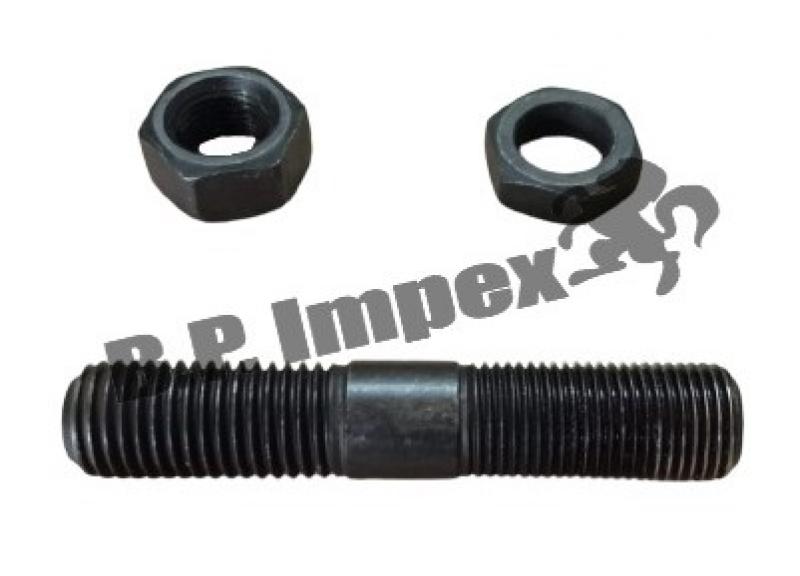 STUD WITH 2 NUT M16